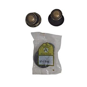 Amerock Drawer Pull Antique Brass 1-1/4" BP-778-AE Round Knob & Backplate USA